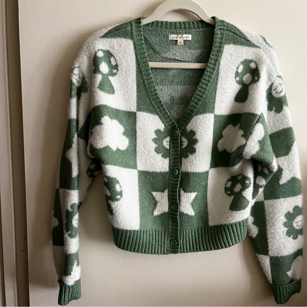 L.A Hearts whimsical cardigan.